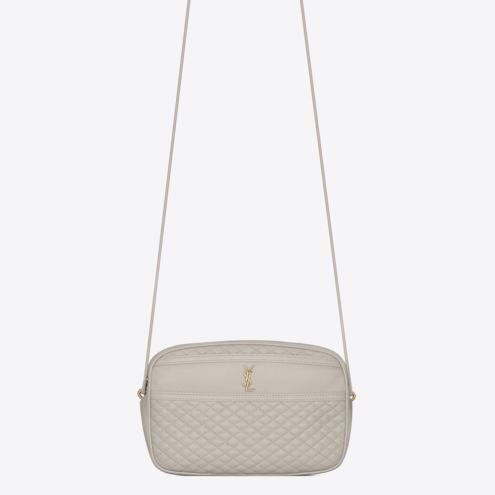 YSL Victoire Camera Bag in Quilted Lambskin